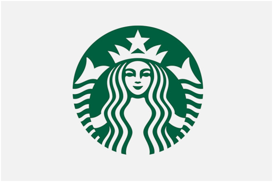 The logo of Starbucks previously operated in Russia, pictured from Russian media