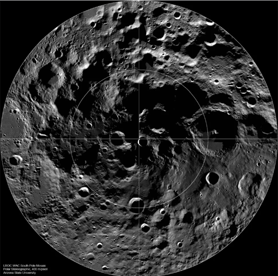The South Pole of the Moon is one of the targets of human missions and research activities on the Moon